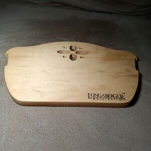 Longaberger Woodcrafts Wooden Basket Lid‎ Protector Flower Cutout Wood Divider